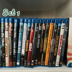 50 Blu-rays/ DVDs and two 3D Glasses 