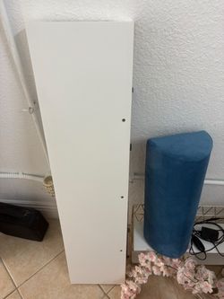 White and gold shelf