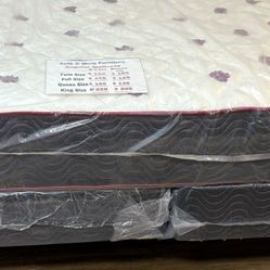 New  Set Box Spring & Mattress !! Nuevos Set De Colchones 