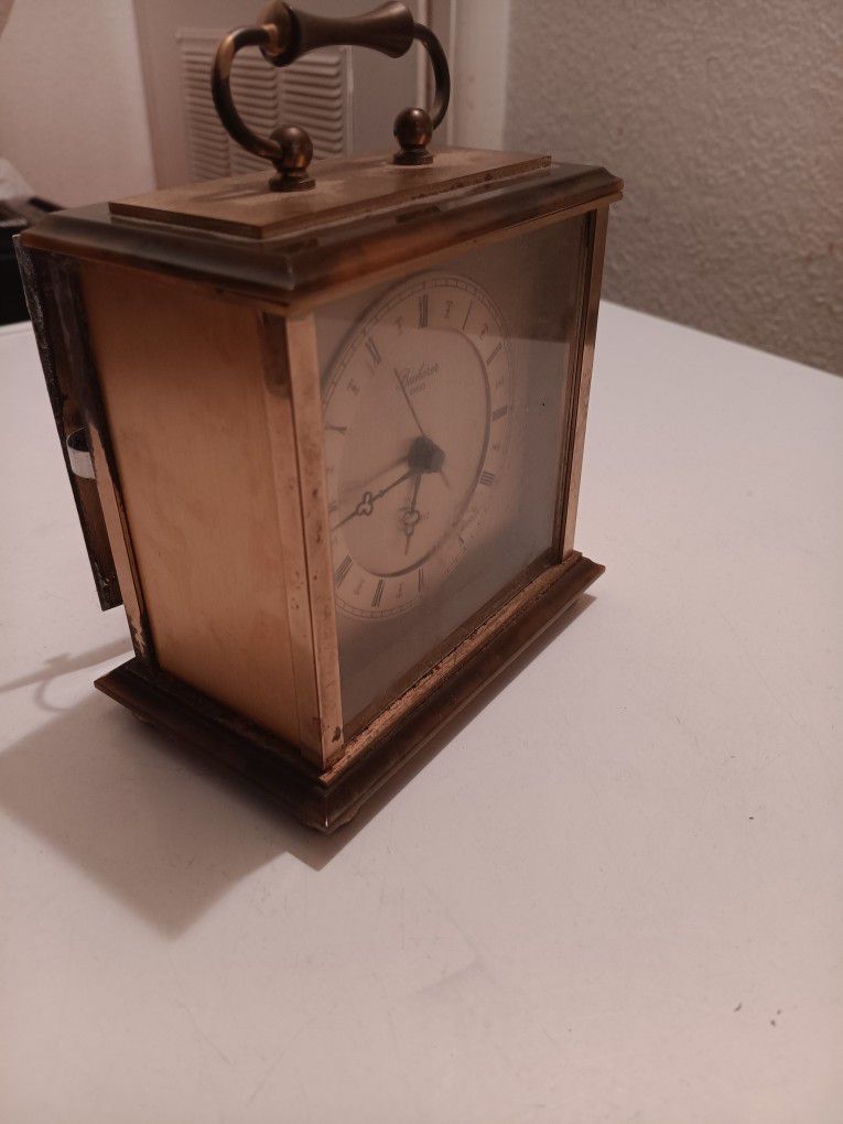 Antique Bucherer Swiss Quartz Clock