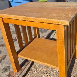 Small Side Table Real Wood 