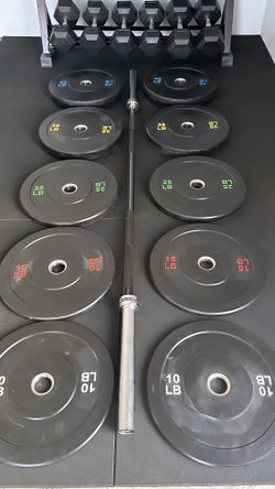 Bumper Plate Set ~ 260lbs ~ Brand New 🫡