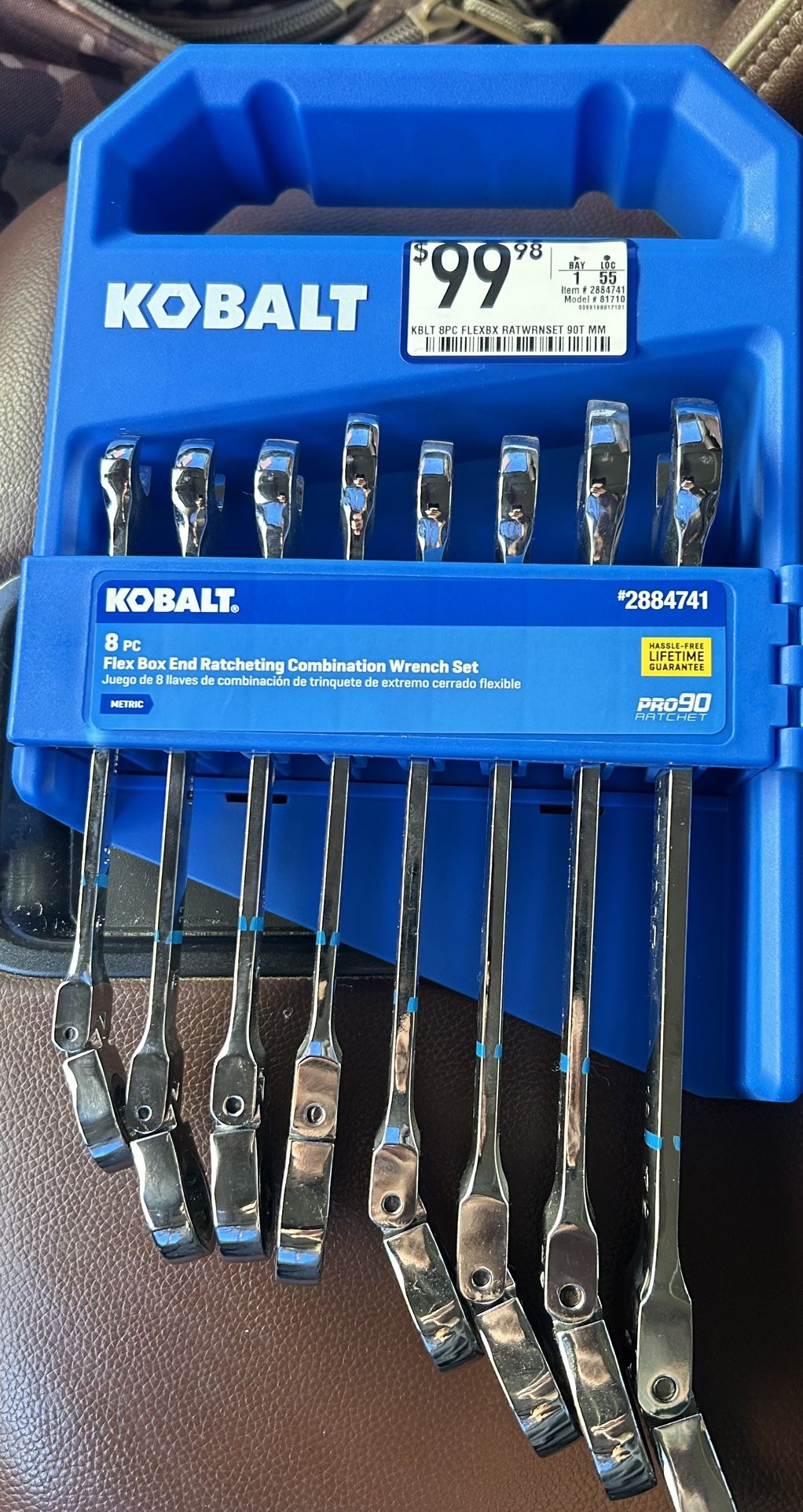 Kobaltbflwx Box End Ratcheting Combo Wrench Set