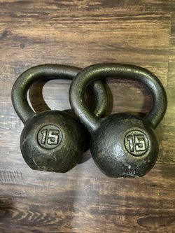 15 lb kettle bells
