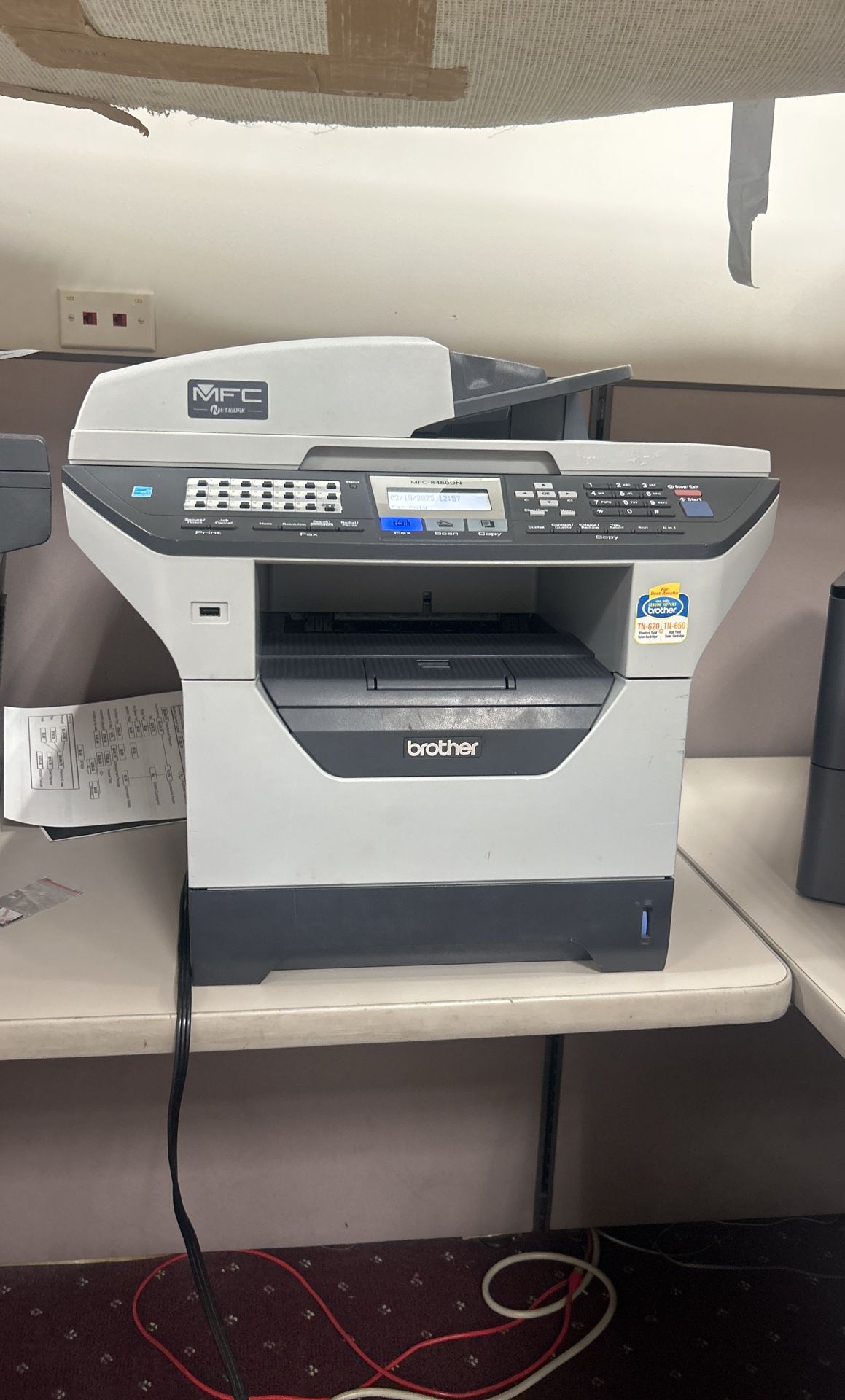 Brother MFC 8480DN lazer printer fax copier