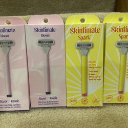 Skintimate Bloom and Spark Razors new $4/box