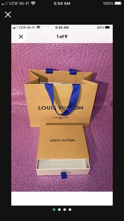 Louis Vuitton Drawer Style Empty Box 5.75”x 5”x 1.5” With Paper Bag.