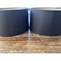 John Richard Silk Brown Lamp Shades 17x17x10