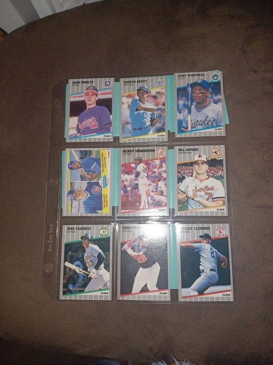 1989 Baseball Fleer Cards