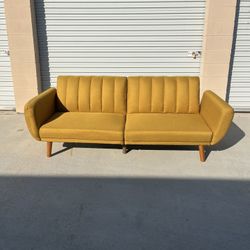 *Free Delivery* Mid Century Modern Futon Couch Sofa Sleeper Bed