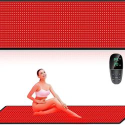 Red Light Therapy Mat from Advares - 660nm and 850nm Near Body Infrared Therapy, 71inch x 31inch with 1280 LED lamp, wireless controller, muscle relax