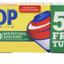 Top Premium Menthol 100 mm. Tubes