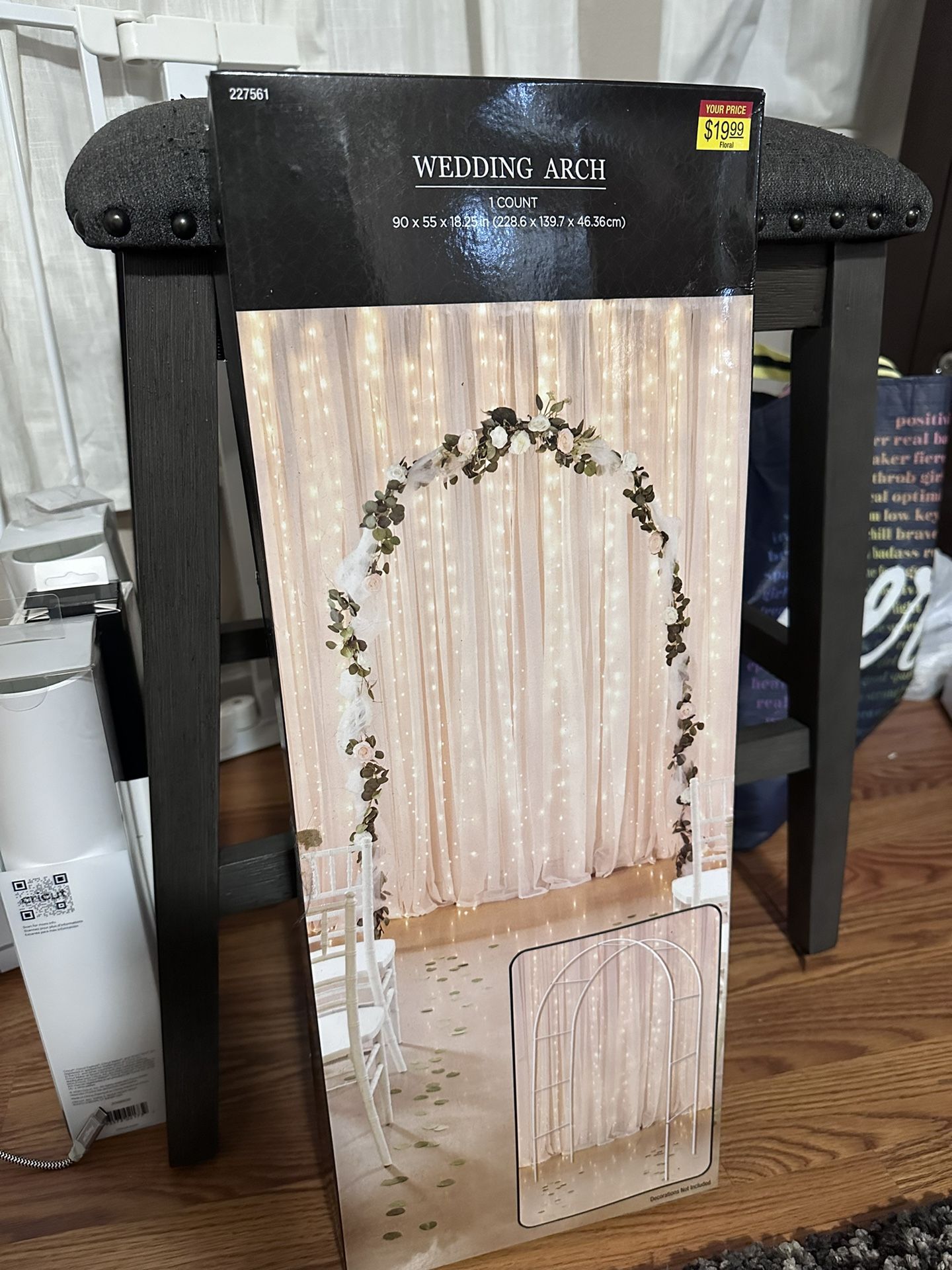 White Ladder Wedding Arch