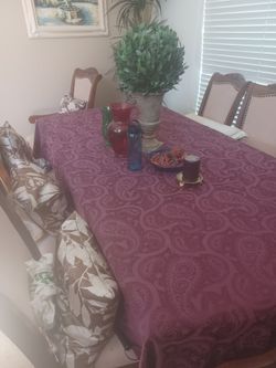Dining table 6 chairs