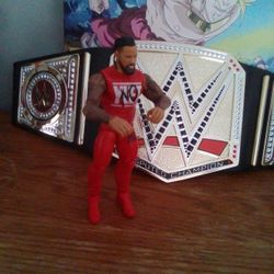 Jimmy USO (No Yeet Figure) With WWE Universal Undisputed Championship 