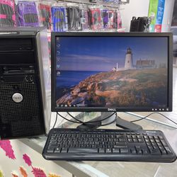 Dell Desktop Computer , Comes With Monitore , Keyboard And Mouse 