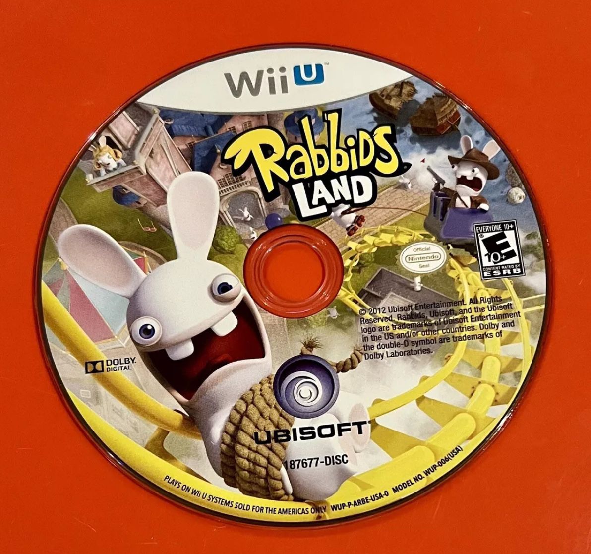 Nintendo Wii U Rabbids Land Game Disc Only Video Games E Everyone 