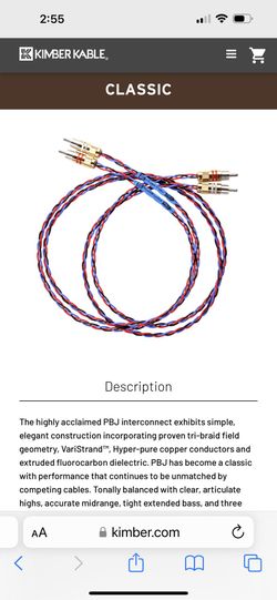 Kimber Kable PBJ Interconnect