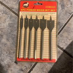 6 Pc Power Wood Bit Set $5