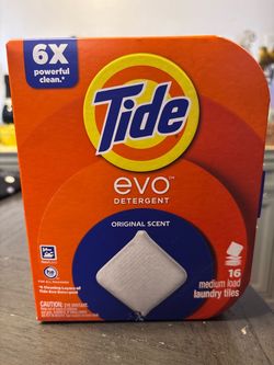 Tide Evo Detergent Original Scent 16 Tiles(8$$$)