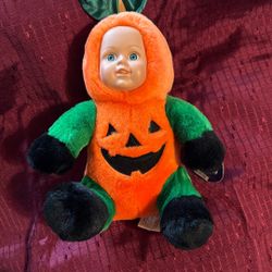 Vintage 2000 Kelly Toys Pumpkin Doll 