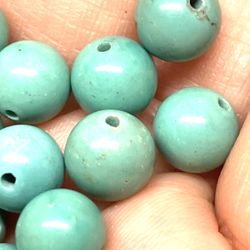 Genuine 8mm Turquoise Beads 50