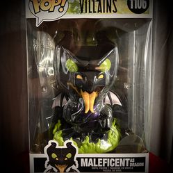 JUMBO 10” Maleficent As DRAGON Villains Funko POP 1106