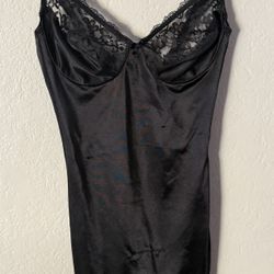 Vintage Black Slip Dress 