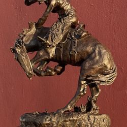 Frederic Remington Sculpture Rattlesnake Western Bronze LE 26/100 68lbs