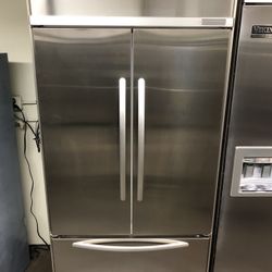 Kitchen Aid 42” Stainless Steel Built In French Door Refrigerator 