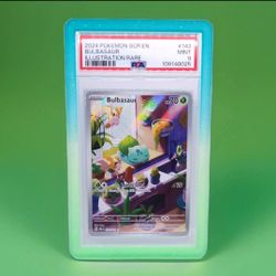 Pokémon Bulbasaur 143/142 Sv07 Stellar Crown #143 Illustration Rare MINT PSA 9