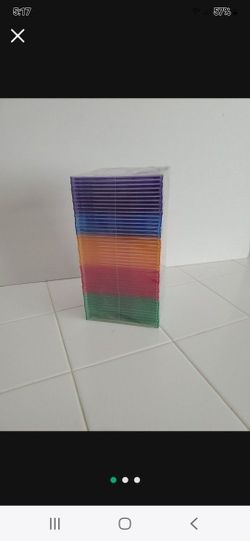 46 Pack of  DVD CD Cases Jewel Multi Colored