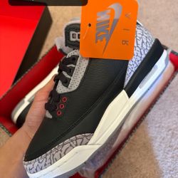 Jordan 3 Black Cement Size 5y DS *New*