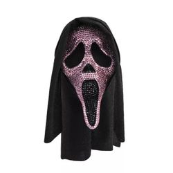 Scream Ghost Face Pink Bling Mask Adult Womens Halloween Horror Officially Licensed NEW W/TAGS