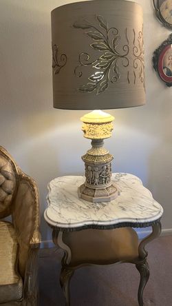 Set of two vintage Hollywood regency lamps