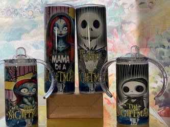 NIGHTMARE BEFORE CHRISTMAS TUMBLER SET