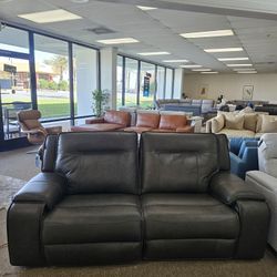 Top Grain Leather Sofa-Hansley 