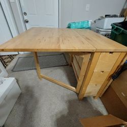 Double Side Collapsible Craft Table/desk With Six Drawers