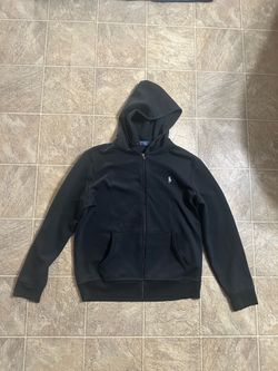 Black polo zip up