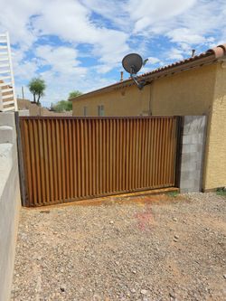Durable Corrugated Metal Fence