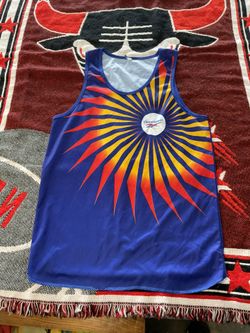 Vintage Reebok Cyclist Tank Top Shirt Medium 