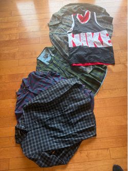 Short and Shirts- Obey, RVCA, North Face,  LRG, ASICS