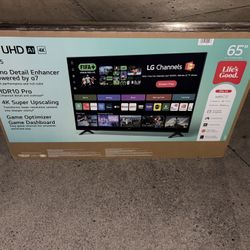 LG 65” UA75 Series Tv 4k