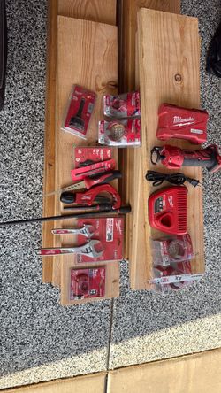 Milwaukee Tool Lot with Charger and Accessories