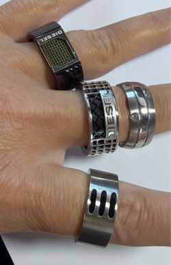 Mens Rings Steel size 11.5/9