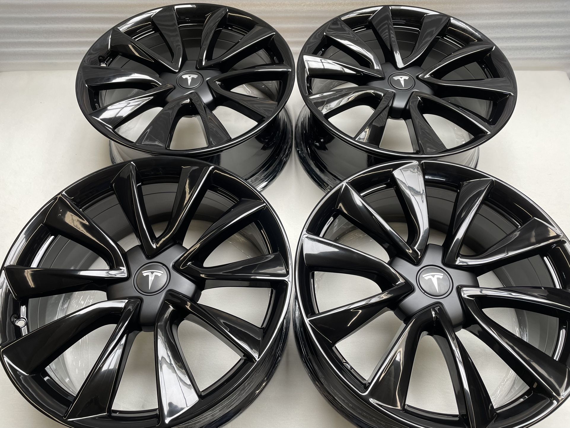20” Oem Tesla Infiniti BMW Factory Wheels 19” Rims Powder Coat Black 18” Calipers 