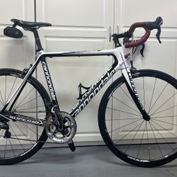 56cm Cannondale Super Six Ultegra W Carbon Wheels!