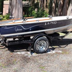 2000-14 Ft Lund Boat And Trailer.