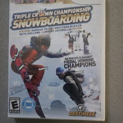 Triple Crown Championship Snowboarding - Nintendo Wii 