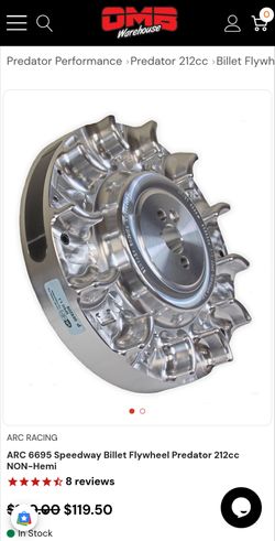 ARC 6695 Speedway Billet Flywheel Predator 212cc NON-Hemi